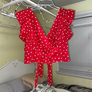 Red Crop Top